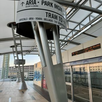 ARIA Express - 09.01.24 The Park MGM station additionally serves the Aria Resort and Casino - Trains Near Me - Las Vegas, Nevada