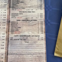 Da Onorio e Donatella - Menu 2023