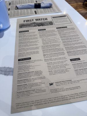 Menu photo 1 First Watch McDonough, GA Menu photo 1 First Watch McDonough, GA