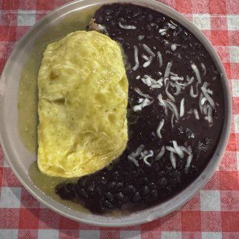 The Dish Cafe Ballard - Carnitas and Salsa Verde Omelette w Black Beans - American Near Me - Seattle, Washington
