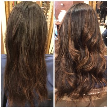 Christopher Michaels - Before and after balayage by Lisa - Hair Salons Near Me - Lancaster, California