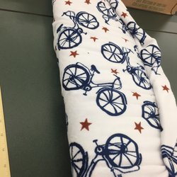 This fleece fabric is on sale for $4 a yard, versus $12.99 a yard normally.