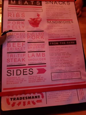 Menu photo 6 Tradesman's Philadelphia, PA