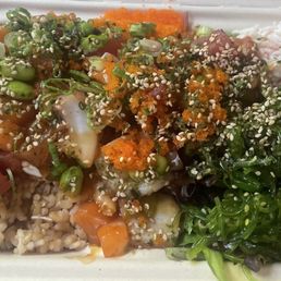 Steamed Rice Spring Mix Salad
