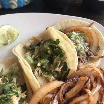 Cocina Village - 3 mini tacos with grilled onions - Mexican Near Me - Fresno, California Cocina Village - 3 mini tacos with grilled onions - Mexican Near Me - Fresno, California