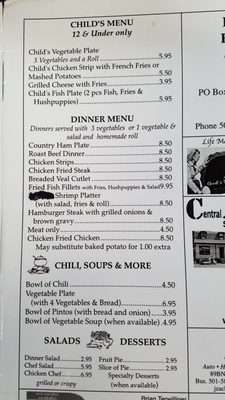 Menu photo 1 Wagon Wheel Restaurant Greenbrier, AR