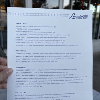 Launderette - Menu at Launderette - New American Near Me - Austin, Texas Launderette - Menu at Launderette - New American Near Me - Austin, Texas
