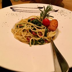 Fuego - Pasta with spinach.