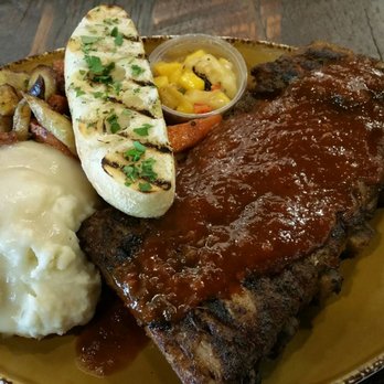 Urban Plates - Mango-Habernero Ribs with Mashed Potatoes, Rainbow Carrots & Golden Beets, and their bread. - Salad Near Me - Pasadena, California Urban Plates - Mango-Habernero Ribs with Mashed Potatoes, Rainbow Carrots & Golden Beets, and their bread. - Salad Near Me - Pasadena, California