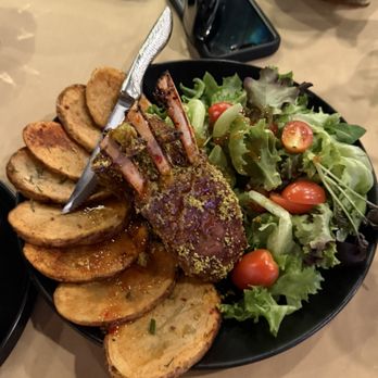 Aragvi - Lamb chops ( Chalaxhach) with pistachios crust - Georgian Near Me - New York, New York
