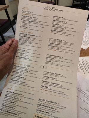 Menu photo 6 Il Fornaio Las Vegas, NV Menu photo 6 Il Fornaio Las Vegas, NV