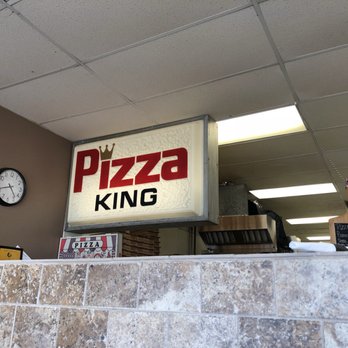 Pizza King - Cool classic sign near counter - Pizza Near Me - League City, Texas