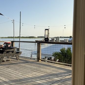 Shanks Waterfront Dining - Overlooking the harbor from the upper outdoor patio - New American Near Me - Clinton, Connecticut
