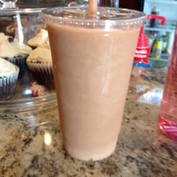 Wholly Grounds - Peach, strawberry spinach smoothie- pure fruit, no sugar added!