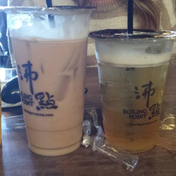 Boiling Point - Sweet milk tea & complementary green tea - Taiwanese Near Me - Irvine, California Boiling Point - Sweet milk tea & complementary green tea - Taiwanese Near Me - Irvine, California