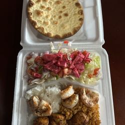 Ali Baba Grill Cafe - Shrimp Shish Kabob Platter 2 sides
