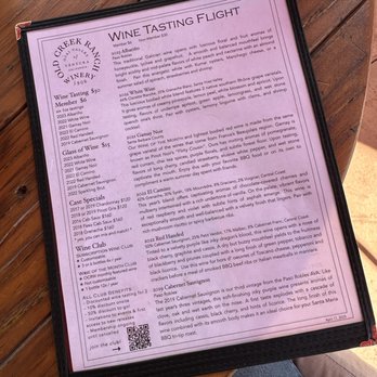 Old Creek Ranch Winery - Tasting menu, April 2025 - Venues & Event Spaces Near Me - Ventura, California Old Creek Ranch Winery - Tasting menu, April 2025 - Venues & Event Spaces Near Me - Ventura, California