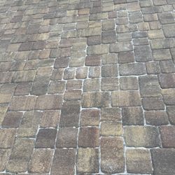 Wesley Chapel Pressure Washing - Sand spread unevenly before sealed.