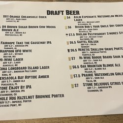 The Stem & Stein - Draft beer menu