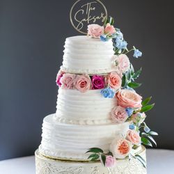 Petals By Katie - Flowers on cake