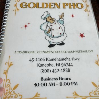 Golden Pho - Menu - Vietnamese Near Me - Kaneohe, Hawaii Golden Pho - Menu - Vietnamese Near Me - Kaneohe, Hawaii