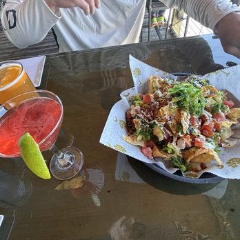 Pier 14 Restaurant & Lounge - The Watermelon Cosmo, Blue Moon beer and the Ahi Poke Nachos. - Seafood Near Me - Myrtle Beach, South Carolina Pier 14 Restaurant & Lounge - The Watermelon Cosmo, Blue Moon beer and the Ahi Poke Nachos. - Seafood Near Me - Myrtle Beach, South Carolina