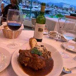 Osso Bucco with mushroom risotto.
