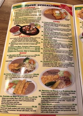 Menu photo 6 Chakas Mexican Restaurant Denver, CO