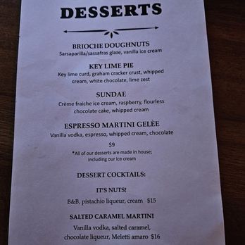 Walkers Maine - Dessert menu - Summer 2026 - New American Near Me - Cape Neddick, Maine Walkers Maine - Dessert menu - Summer 2026 - New American Near Me - Cape Neddick, Maine