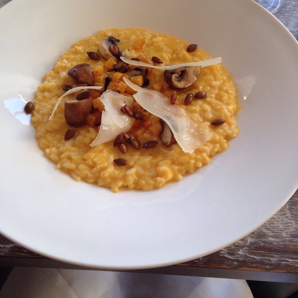 Townhouse Restaurant - Pumpkin and mushroom risotto - British Near Me - Oswestry, SHR