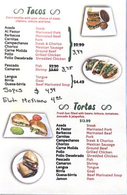 Menu photo 3 Taco Xpress Covington, KY