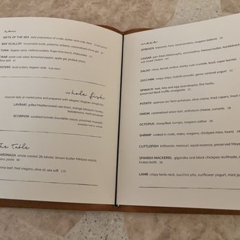 Kaia - menu - Wine Bars Near Me - Boston, Massachusetts