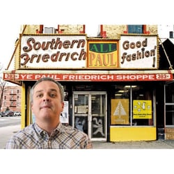 Southern Friedrich - Me in front of the Paul Friedrich store
