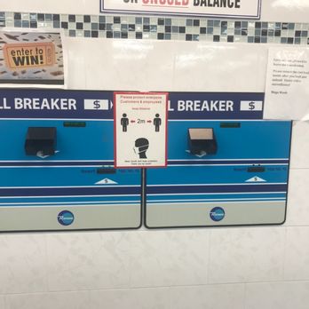 Mega Wash Laundromat - Machine used to make change, if you have big bills. - Laundromat Near Me - Freeport, New York Mega Wash Laundromat - Machine used to make change, if you have big bills. - Laundromat Near Me - Freeport, New York