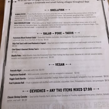 Colectivo Surf - Menu - Sushi Bars Near Me - Rosarito, BCN