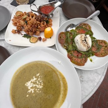 Ombra - Calamari, broccoli soup, caprese - Wine Bars Near Me - Glendale, California