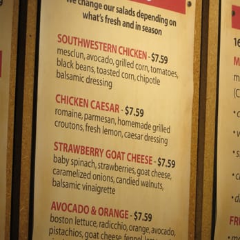 B.GOOD - Salad Menu 6/2013 - Burgers Near Me - Boston, Massachusetts B.GOOD - Salad Menu 6/2013 - Burgers Near Me - Boston, Massachusetts