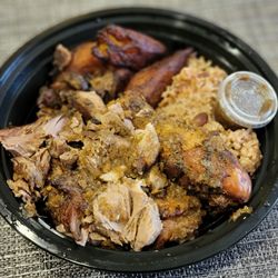 Back A Yard Caribbean Grill - Jerk chicken & pork