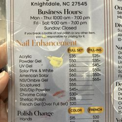 CB Nail Spa - Acrylic prices
