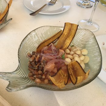 La Guingueta de l'Escribà - Rockfish ceviche was good... plaintain chips were a perfect compliment - Breakfast & Brunch Near Me - Barcelona, B La Guingueta de l'Escribà - Rockfish ceviche was good... plaintain chips were a perfect compliment - Breakfast & Brunch Near Me - Barcelona, B