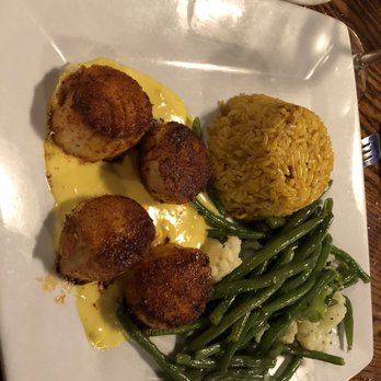 Conch Republic Seafood - Large scallops. Love the seasoning. Just a lil bit spicy for flavor's sake. - Seafood Near Me - Key West, Florida