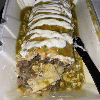 4 Serrano's Mexican Grill - Wet Burrito de carne asada - Mexican Near Me - Norco, California