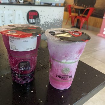 Kung Fu Tea - Two of the Dragon drinks - Bubble Tea Near Me - Arlington, Texas