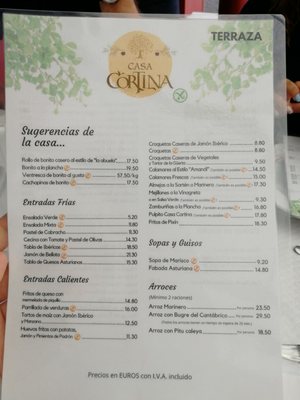 Menu photo 2 casa cortina Amandi, O