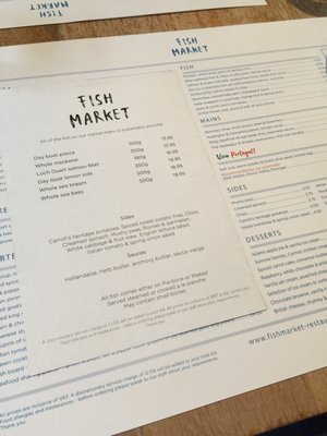 Menu photo 3 Fish Market London, XGL Menu photo 3 Fish Market London, XGL