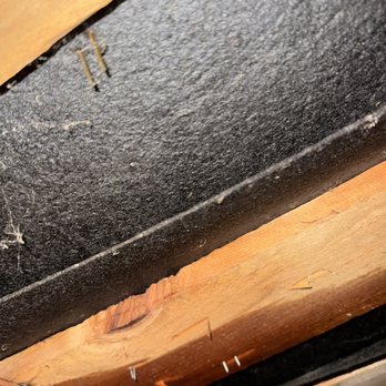 Rossetta's Roofing - Close up of sagging underlayment - Roofing Near Me - San Jose, California Rossetta's Roofing - Close up of sagging underlayment - Roofing Near Me - San Jose, California