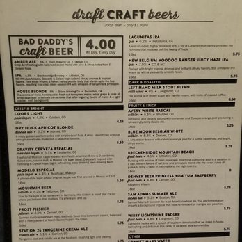 Bad Daddys Burger Bar - Draft beers - Burgers Near Me - Arvada, Colorado