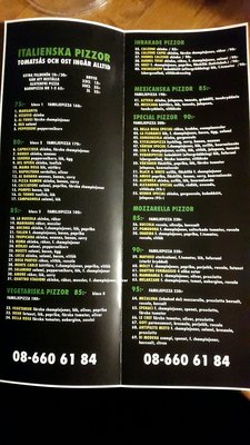 Menu photo 1 Bella Rosa Pizzeria Stockholm, AB Menu photo 1 Bella Rosa Pizzeria Stockholm, AB