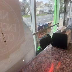 Bagel House And More - I'm not sure what this brown slime is running down !