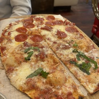 Pazza Notte - Half plain/half pepperoni - Italian Near Me - New York, New York Pazza Notte - Half plain/half pepperoni - Italian Near Me - New York, New York